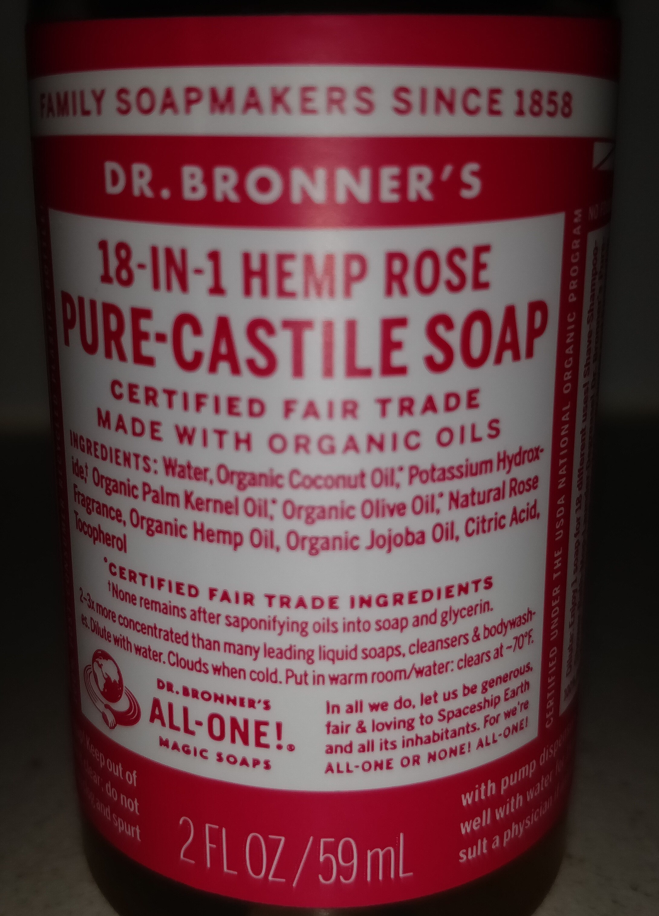 18-in-hemp rose pure-castile soap - Product - en