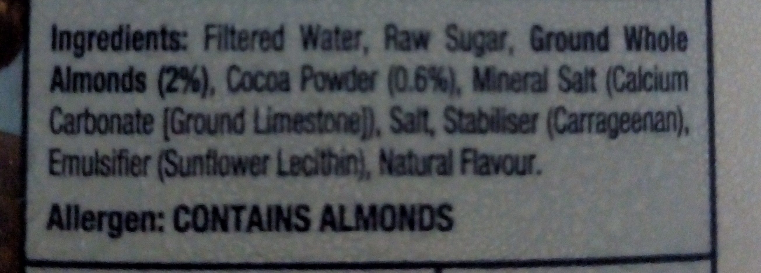 Almond Breeze Chocolate - Ingredients - en