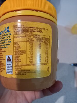 peanut butter - Nutrition facts