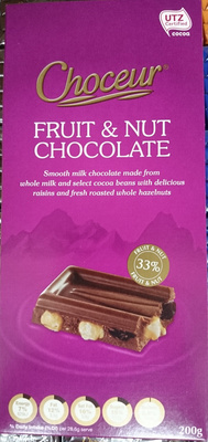 Choceur Fruit and Nut Chocolate - Product - en