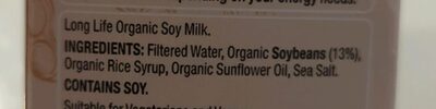 Soy Milk - Ingredients