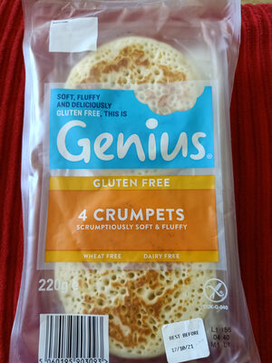 Genius gluten free crumpets - Product - en