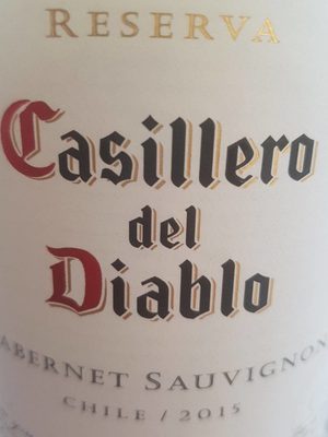 Casillero del Diablo RESERVA CABERNET SAUVIGNON 2014 CHILE - Nutrition facts