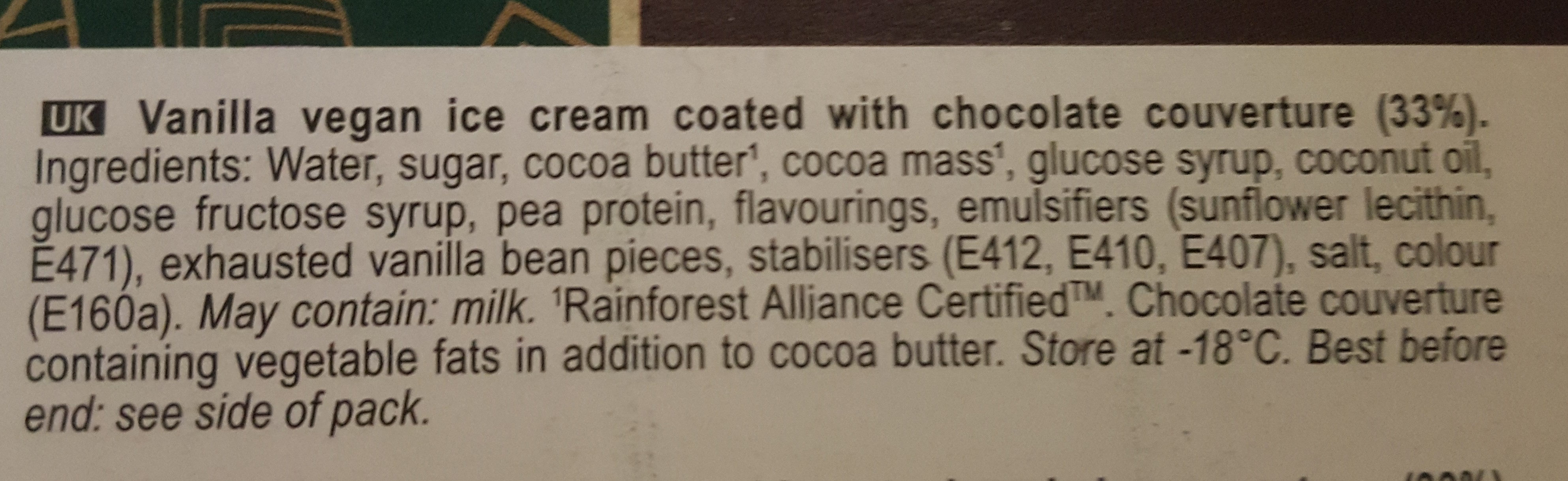 Ice Cream - Ingredients - en