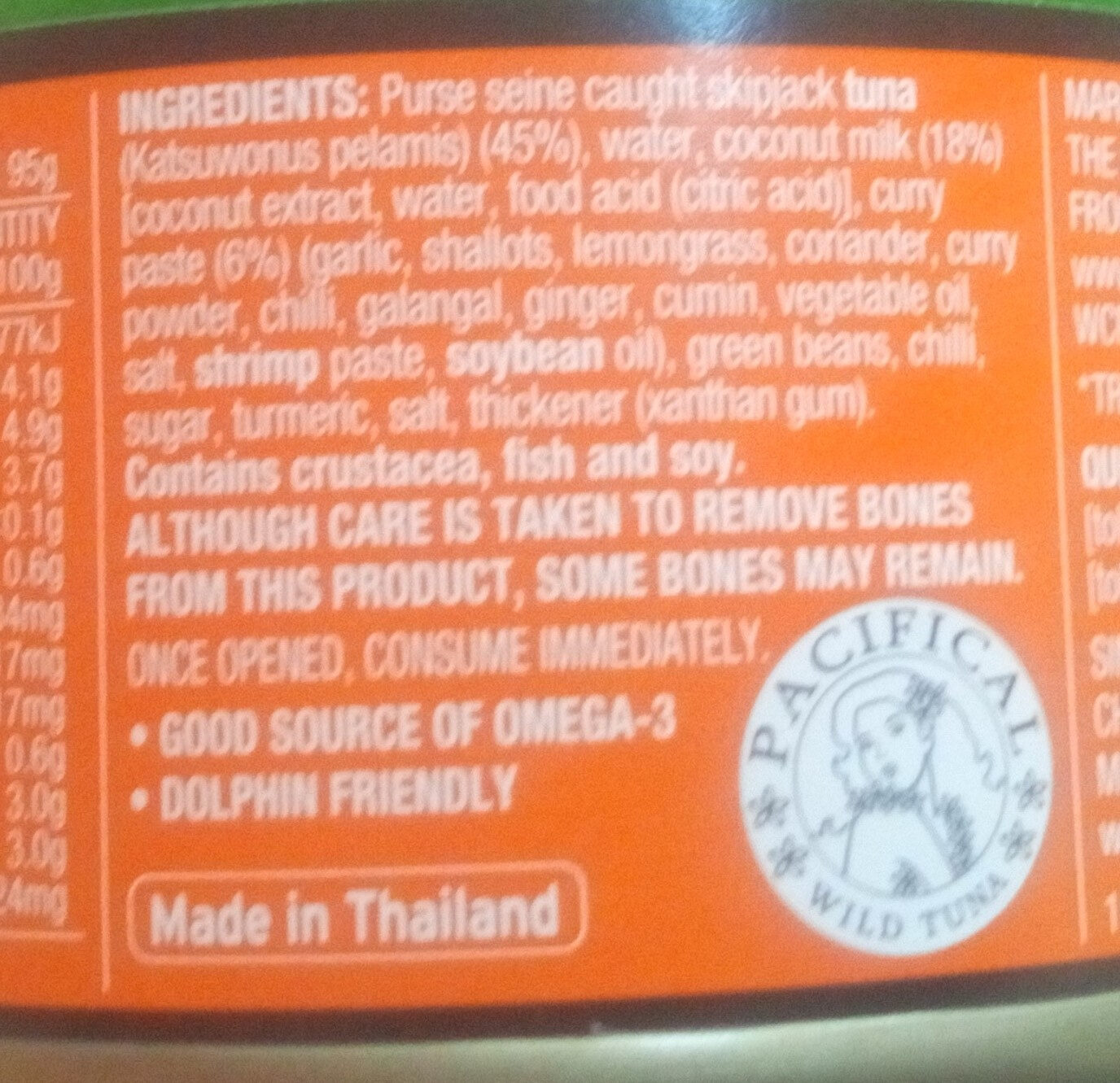 Malaysian Curry & Tuna (Special Edition, Street Asian) - Ingredients - en