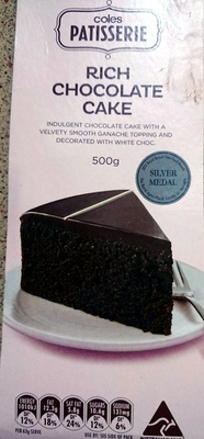 Coles Patisserie Rich Chocolate Cake - Product - en