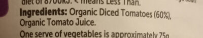 Organic diced tomatoes - Ingredients - en