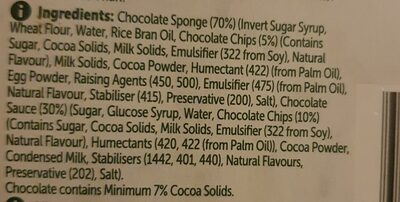 woolies chocolate pudding - Ingredients - en