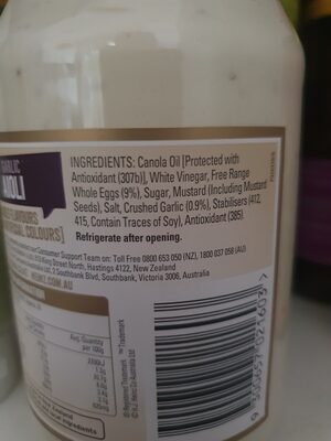 Garlic Aioli - Ingredients - en