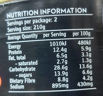 Beanz and Sausages - Nutrition facts - en