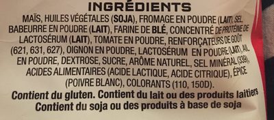 Cheese Supreme Corn Chips - Ingredients