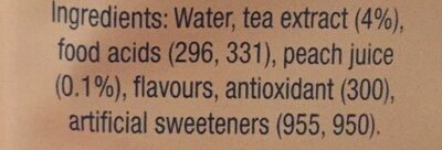 Ice tea light - Ingredients - fr