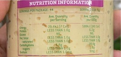 Crushed garlic - Nutrition facts - en