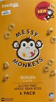 Messy Monkeys Burger Flavour whole grain bites - Product - en