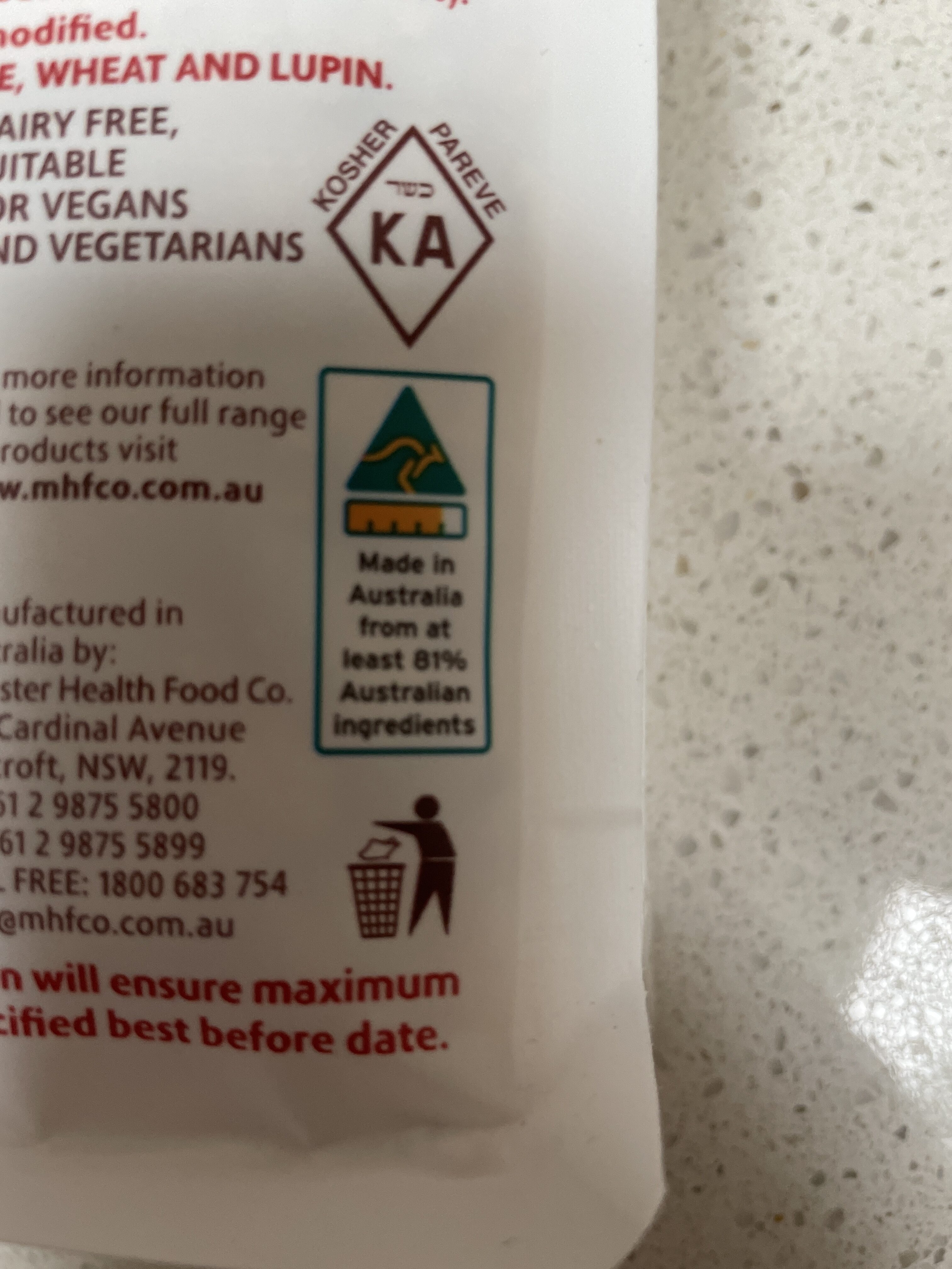 Sports Muesli for Active Bodies - Recycling instructions and/or packaging information - en