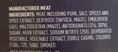 Chorizo minis - Ingredients