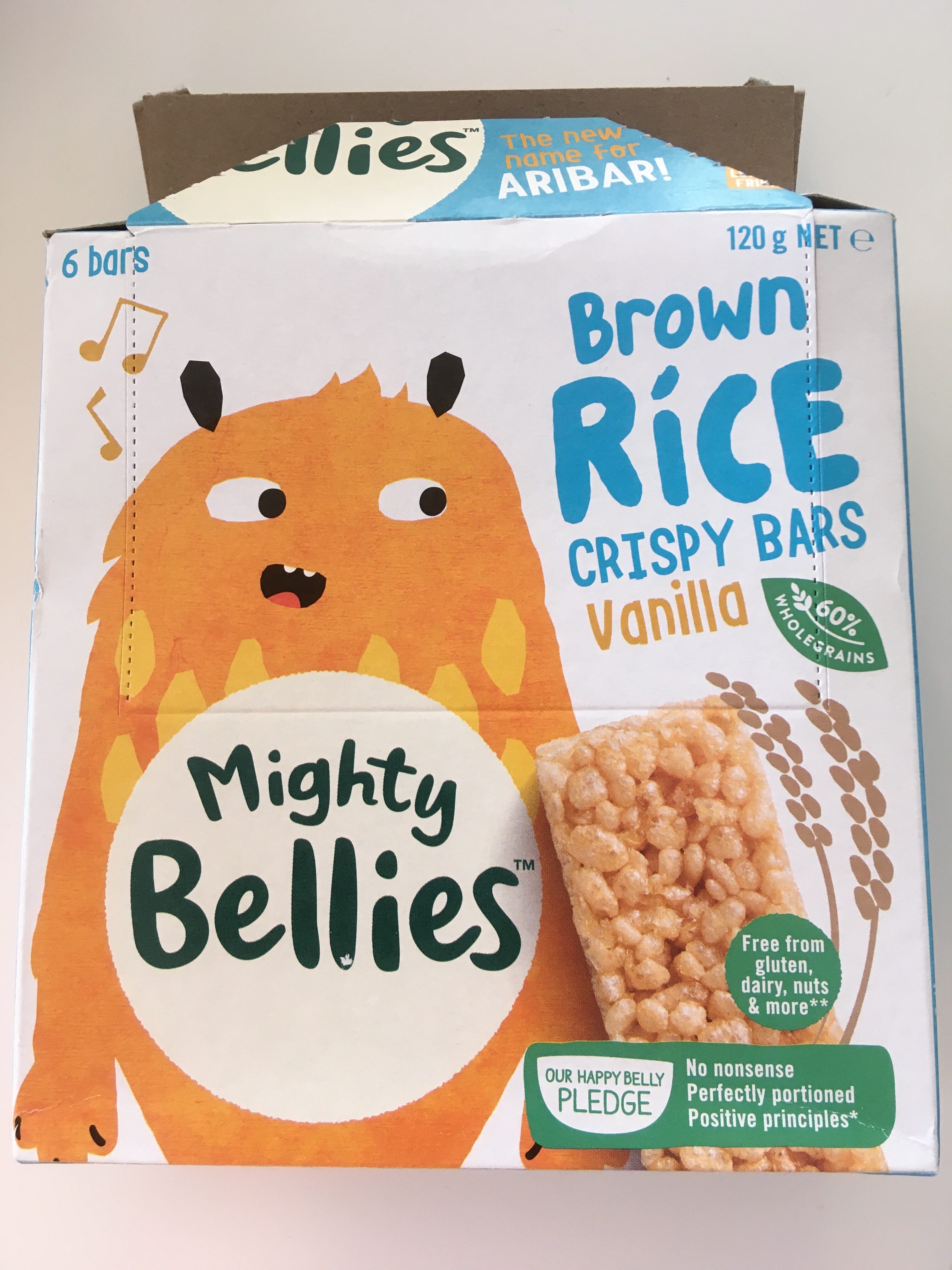 Brown rice crispy bars vanilla - Product - en