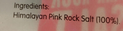 Himalayan pink rock salt - Ingredients - en