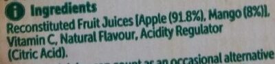 Apple & mango juice - Ingredients - en