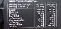 Chicken paella - Nutrition facts - en