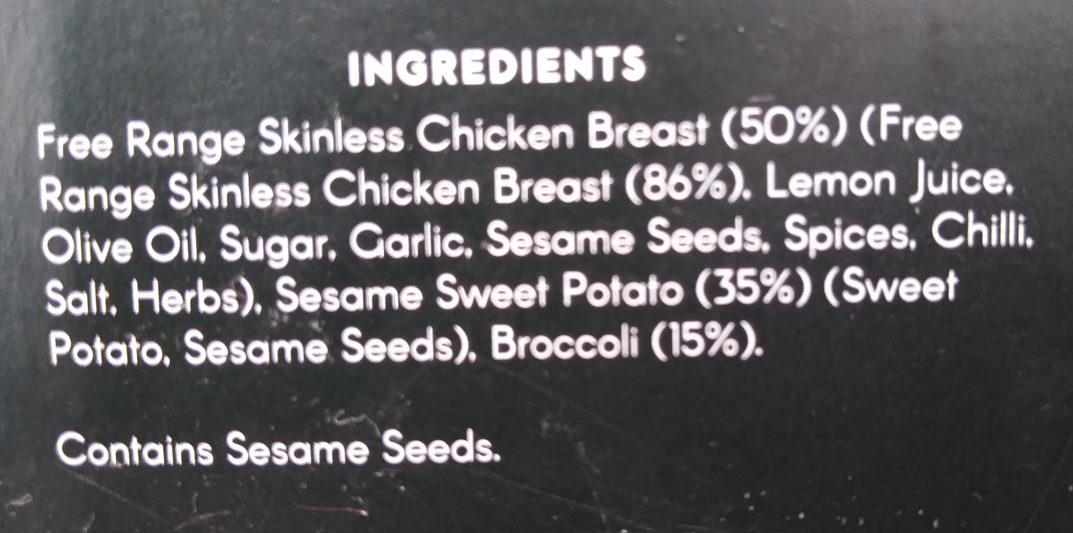 Portuguese Chicken with Sesame Sweet Potato & Broccoli - Ingredients - en